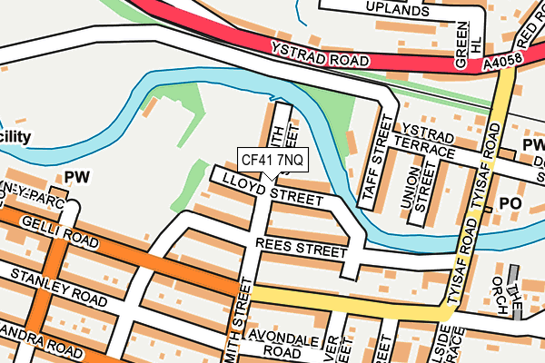 CF41 7NQ map - OS OpenMap – Local (Ordnance Survey)