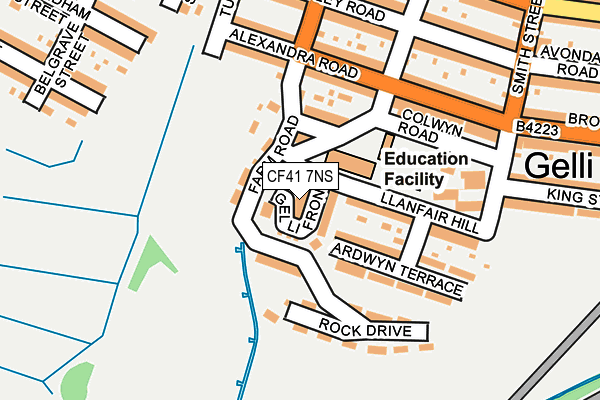 CF41 7NS map - OS OpenMap – Local (Ordnance Survey)