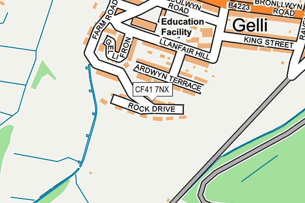 CF41 7NX map - OS OpenMap – Local (Ordnance Survey)