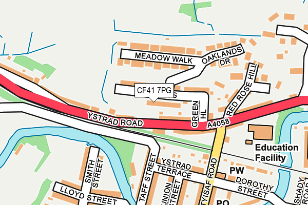 CF41 7PG map - OS OpenMap – Local (Ordnance Survey)