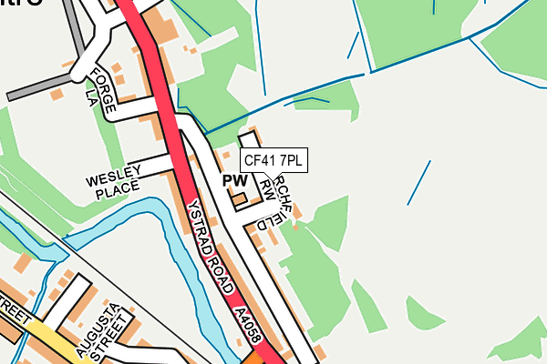 CF41 7PL map - OS OpenMap – Local (Ordnance Survey)