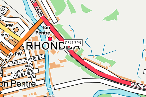 CF41 7PN map - OS OpenMap – Local (Ordnance Survey)