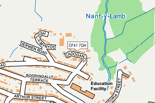 CF41 7QH map - OS OpenMap – Local (Ordnance Survey)