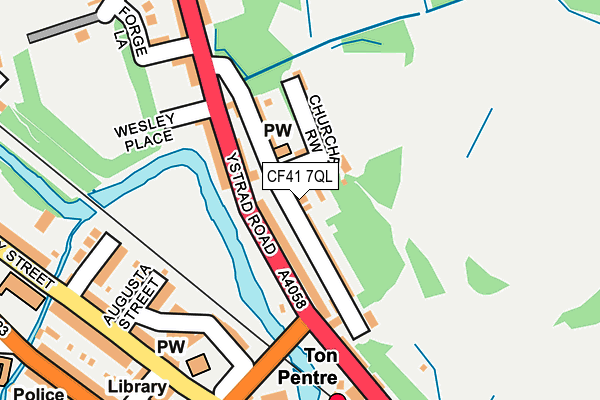 CF41 7QL map - OS OpenMap – Local (Ordnance Survey)