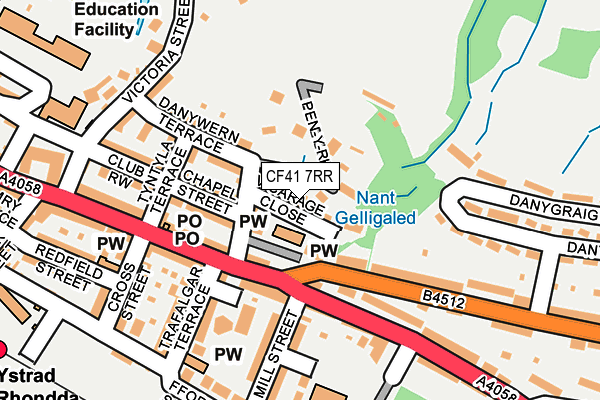 CF41 7RR map - OS OpenMap – Local (Ordnance Survey)