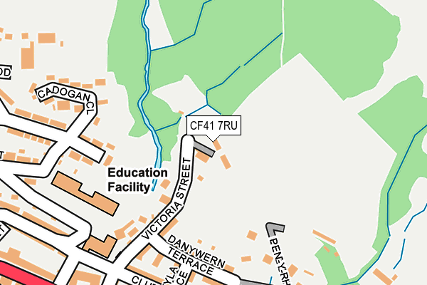 CF41 7RU map - OS OpenMap – Local (Ordnance Survey)