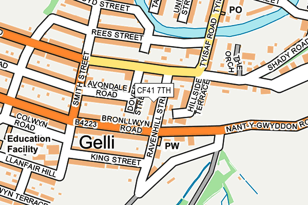 CF41 7TH map - OS OpenMap – Local (Ordnance Survey)