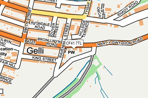 CF41 7TL map - OS OpenMap – Local (Ordnance Survey)