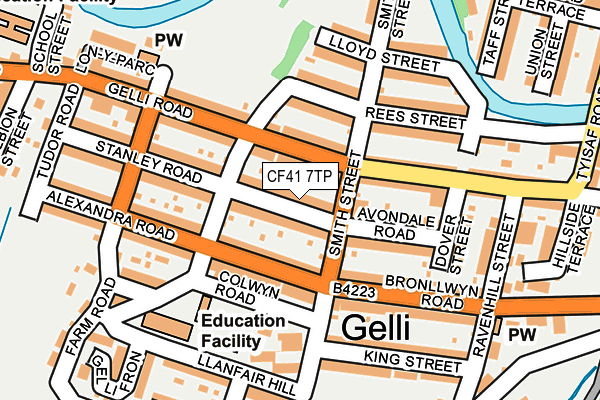 CF41 7TP map - OS OpenMap – Local (Ordnance Survey)