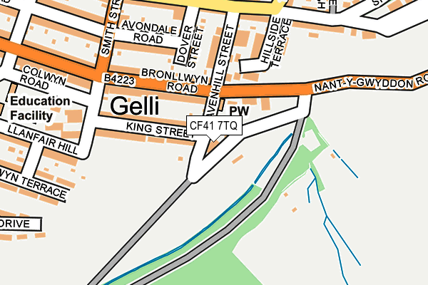 CF41 7TQ map - OS OpenMap – Local (Ordnance Survey)