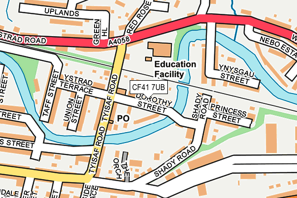 CF41 7UB map - OS OpenMap – Local (Ordnance Survey)