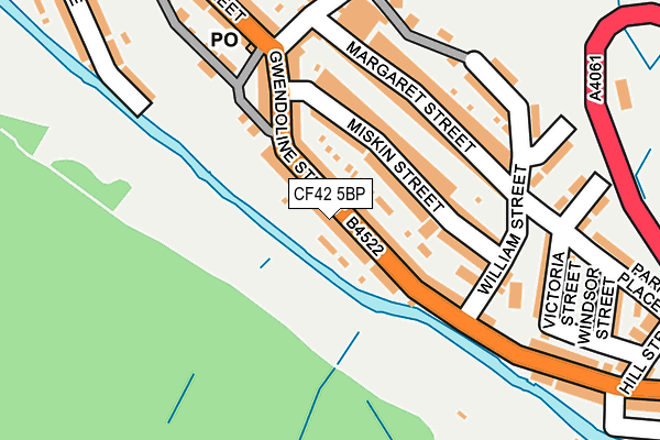 CF42 5BP map - OS OpenMap – Local (Ordnance Survey)