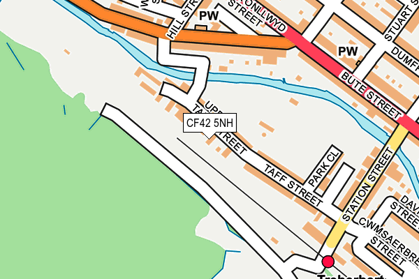 CF42 5NH map - OS OpenMap – Local (Ordnance Survey)