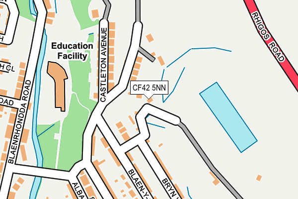 CF42 5NN map - OS OpenMap – Local (Ordnance Survey)