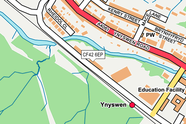 CF42 6EP map - OS OpenMap – Local (Ordnance Survey)