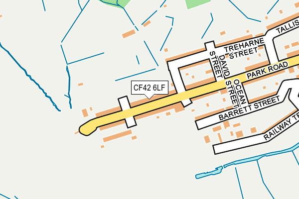 CF42 6LF map - OS OpenMap – Local (Ordnance Survey)