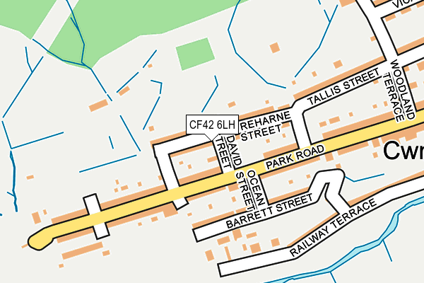 CF42 6LH map - OS OpenMap – Local (Ordnance Survey)