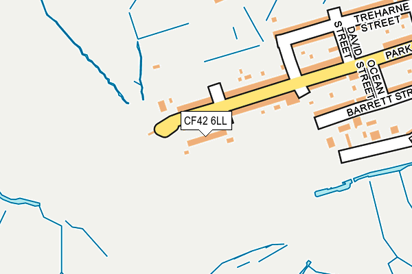 CF42 6LL map - OS OpenMap – Local (Ordnance Survey)