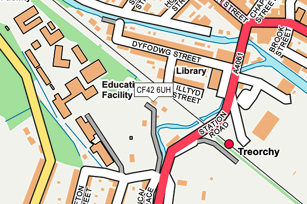 CF42 6UH map - OS OpenMap – Local (Ordnance Survey)