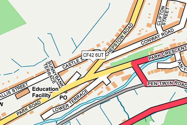CF42 6UT map - OS OpenMap – Local (Ordnance Survey)