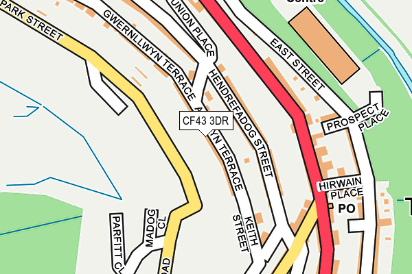 CF43 3DR map - OS OpenMap – Local (Ordnance Survey)
