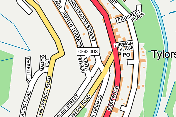 CF43 3DS map - OS OpenMap – Local (Ordnance Survey)