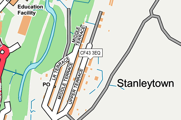 CF43 3EQ map - OS OpenMap – Local (Ordnance Survey)