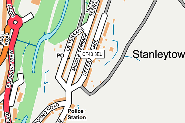 CF43 3EU map - OS OpenMap – Local (Ordnance Survey)