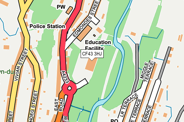 CF43 3HJ map - OS OpenMap – Local (Ordnance Survey)