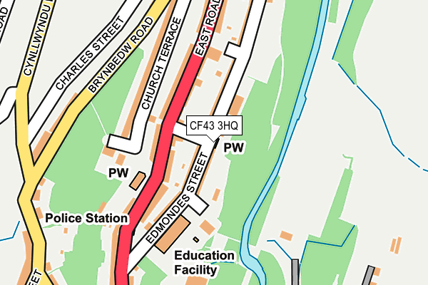 CF43 3HQ map - OS OpenMap – Local (Ordnance Survey)