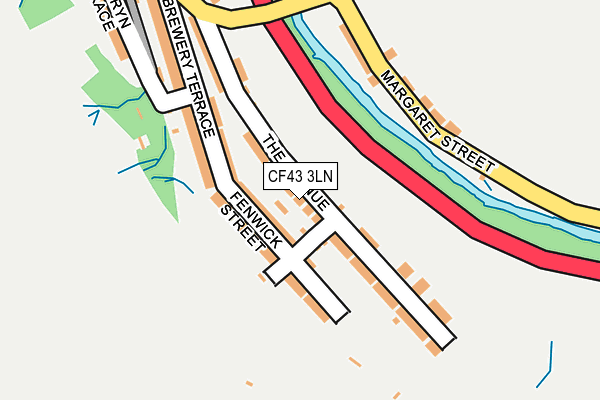 CF43 3LN map - OS OpenMap – Local (Ordnance Survey)