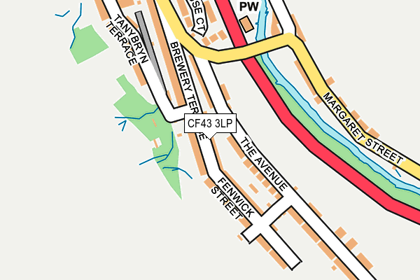 CF43 3LP map - OS OpenMap – Local (Ordnance Survey)