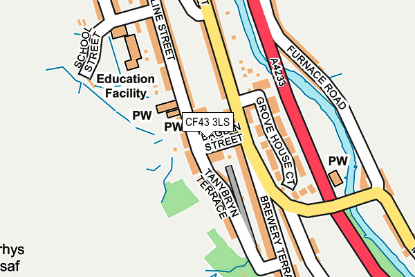 CF43 3LS map - OS OpenMap – Local (Ordnance Survey)