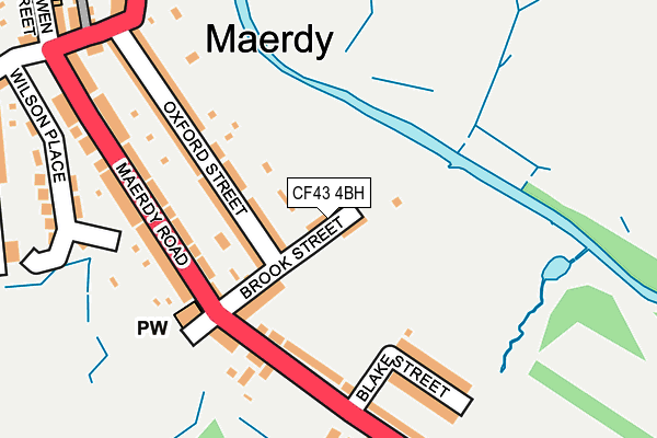 CF43 4BH map - OS OpenMap – Local (Ordnance Survey)