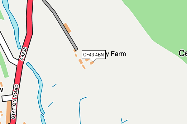 CF43 4BN map - OS OpenMap – Local (Ordnance Survey)