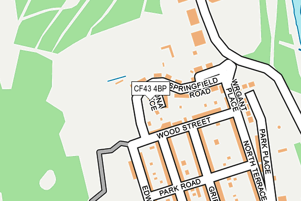 CF43 4BP map - OS OpenMap – Local (Ordnance Survey)
