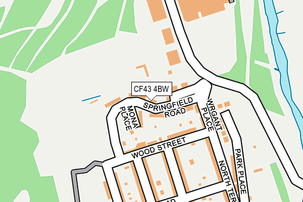 CF43 4BW map - OS OpenMap – Local (Ordnance Survey)