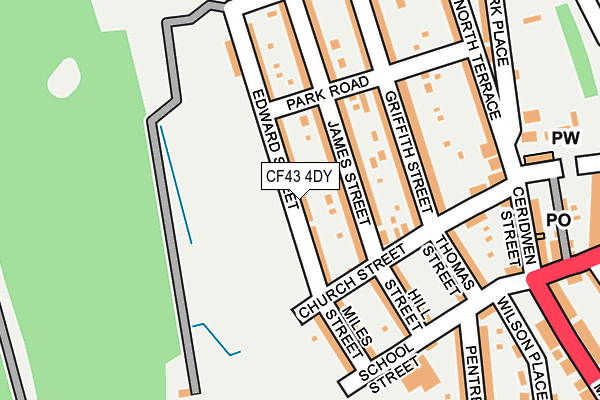 CF43 4DY map - OS OpenMap – Local (Ordnance Survey)