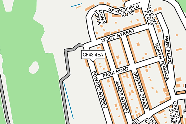 CF43 4EA map - OS OpenMap – Local (Ordnance Survey)