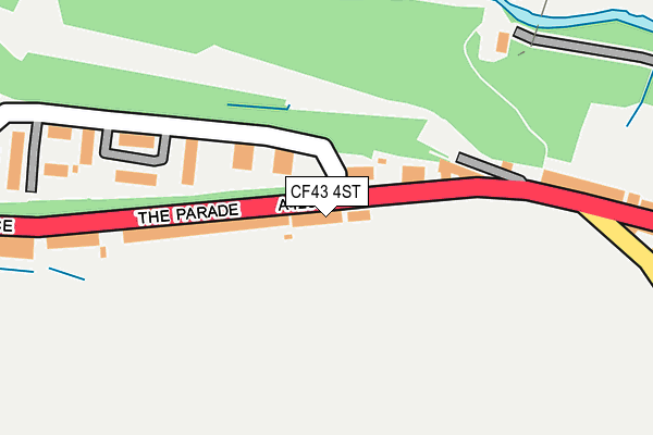 CF43 4ST map - OS OpenMap – Local (Ordnance Survey)