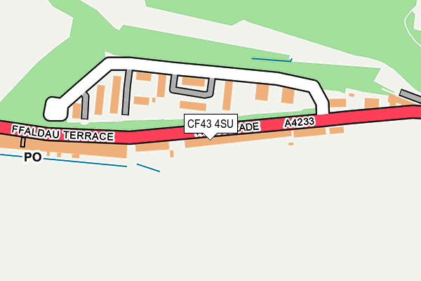 CF43 4SU map - OS OpenMap – Local (Ordnance Survey)