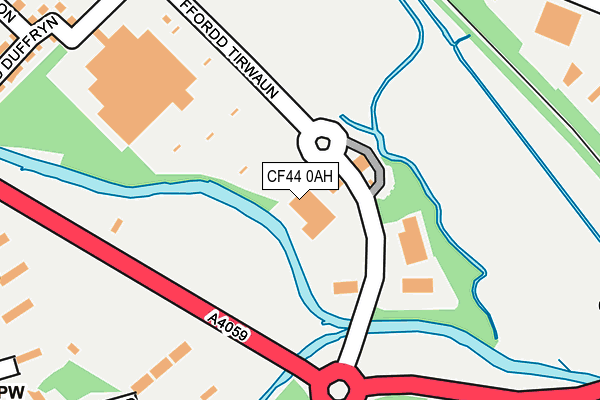 CF44 0AH map - OS OpenMap – Local (Ordnance Survey)