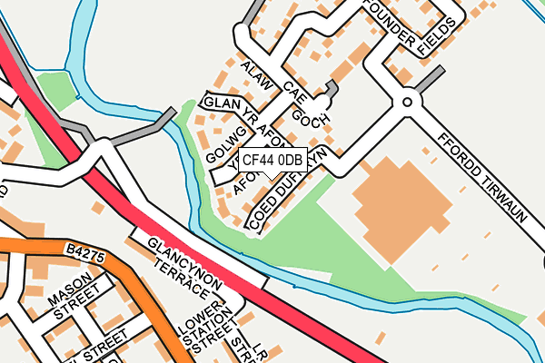 CF44 0DB map - OS OpenMap – Local (Ordnance Survey)