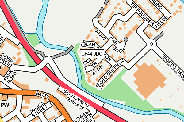 CF44 0DQ map - OS OpenMap – Local (Ordnance Survey)