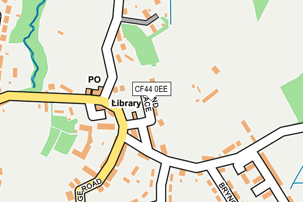 CF44 0EE map - OS OpenMap – Local (Ordnance Survey)