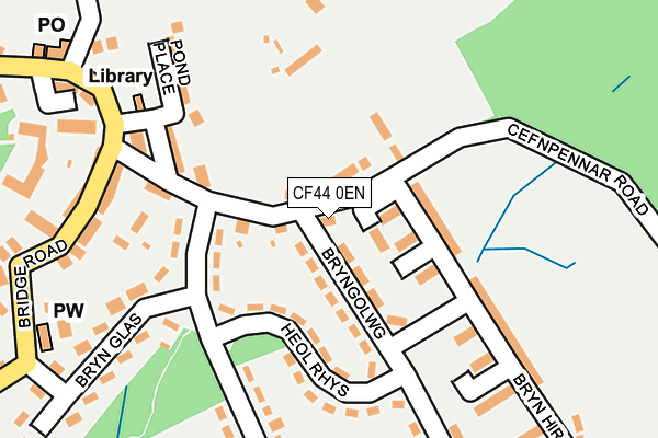 CF44 0EN map - OS OpenMap – Local (Ordnance Survey)