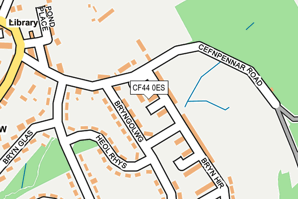 CF44 0ES map - OS OpenMap – Local (Ordnance Survey)