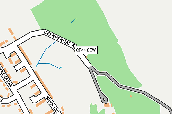 CF44 0EW map - OS OpenMap – Local (Ordnance Survey)