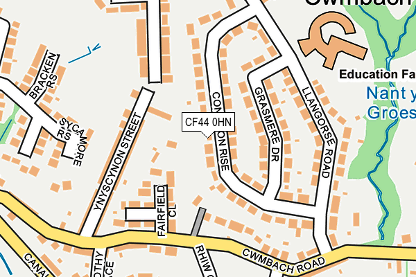 CF44 0HN map - OS OpenMap – Local (Ordnance Survey)