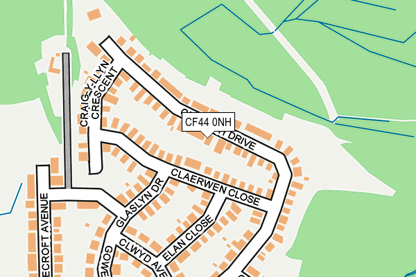 CF44 0NH map - OS OpenMap – Local (Ordnance Survey)